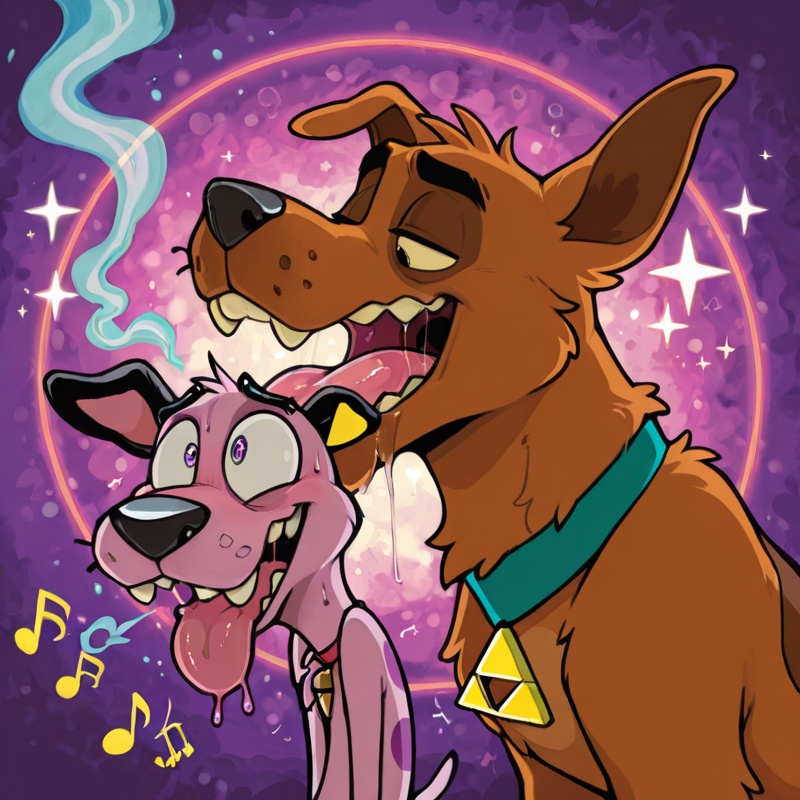 Courage the Cowardly Dog in Stoner Romance