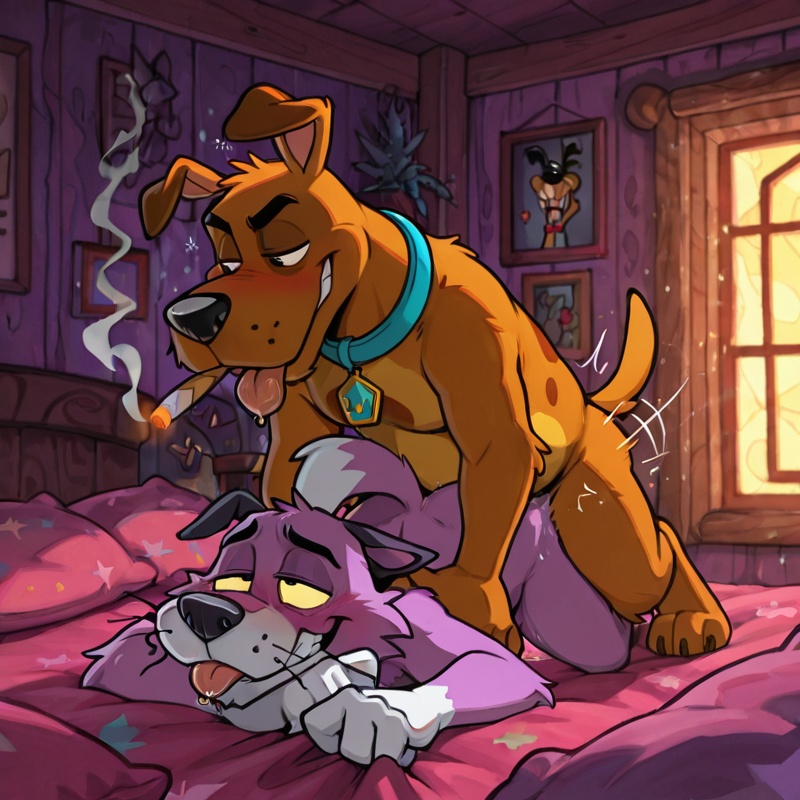 Courage the Cowardly Dog and Scooby Doo Stoner Scene