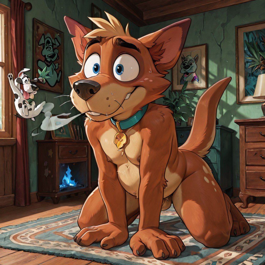 Courage the Cowardly Dog Stoner Furry Solo