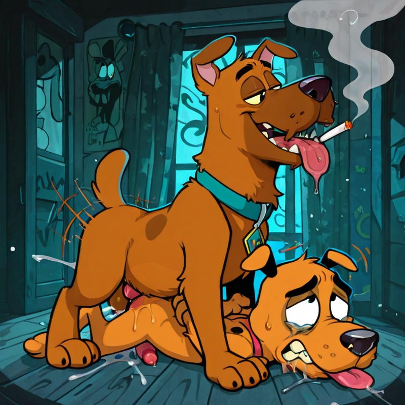 Adventurous Anthro Canines Explore Wilderness
