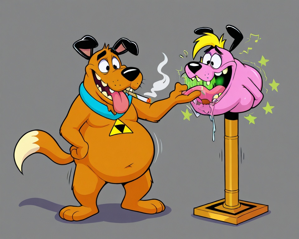 Courage the Cowardly Dog Stoned with Scooby-Doo