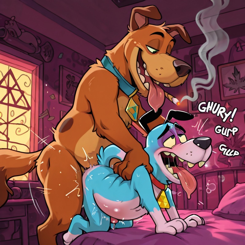 Courage the Cowardly Dog and Scooby-Doo Stoner Scene