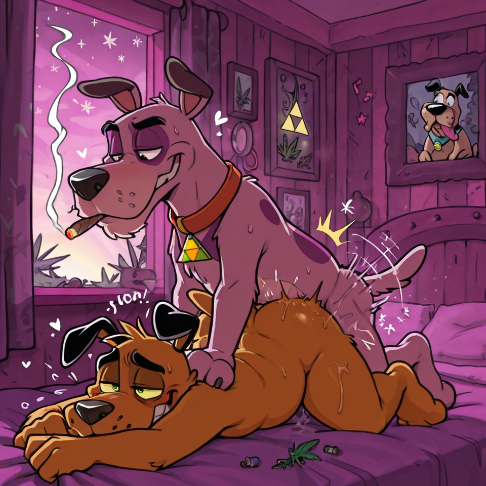 Courage the Cowardly Dog in Romantic Stoner Scene