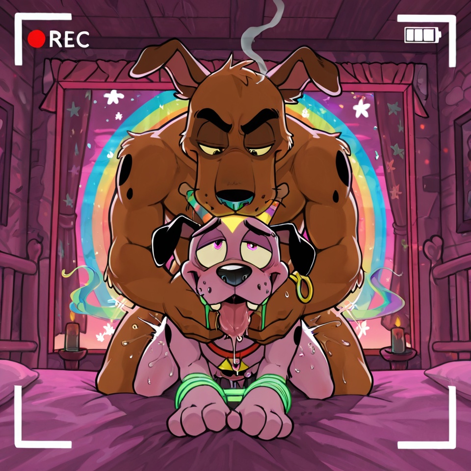 Courage the Cowardly Dog in Stoner Romance