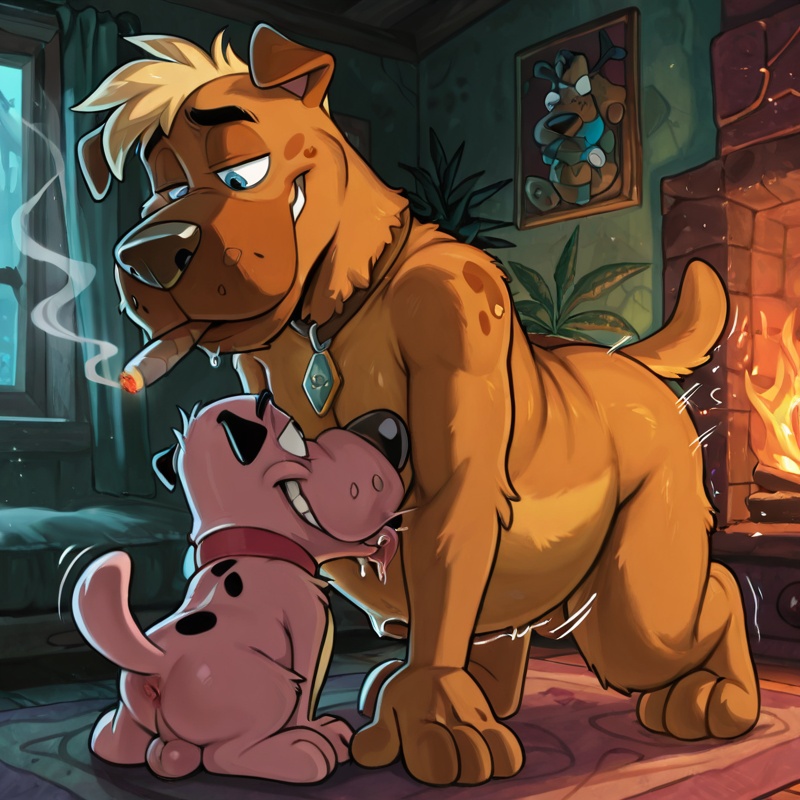 Courage the Cowardly Dog: Stoned and Seductive Blue_eyes