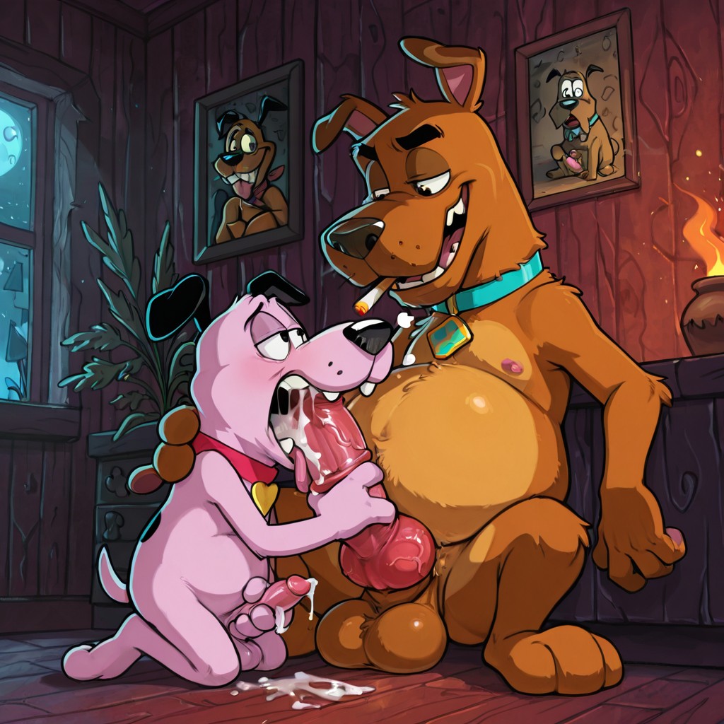Courage the Cowardly Dog in Stoner Seduction Lustfully Stoned