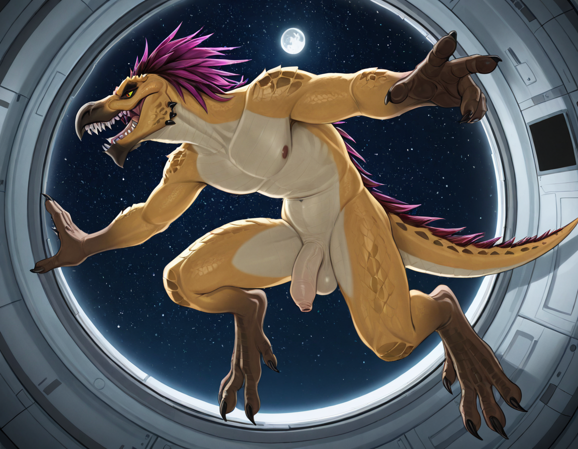 Alien Kig-Yar T'vaoan on Space Station