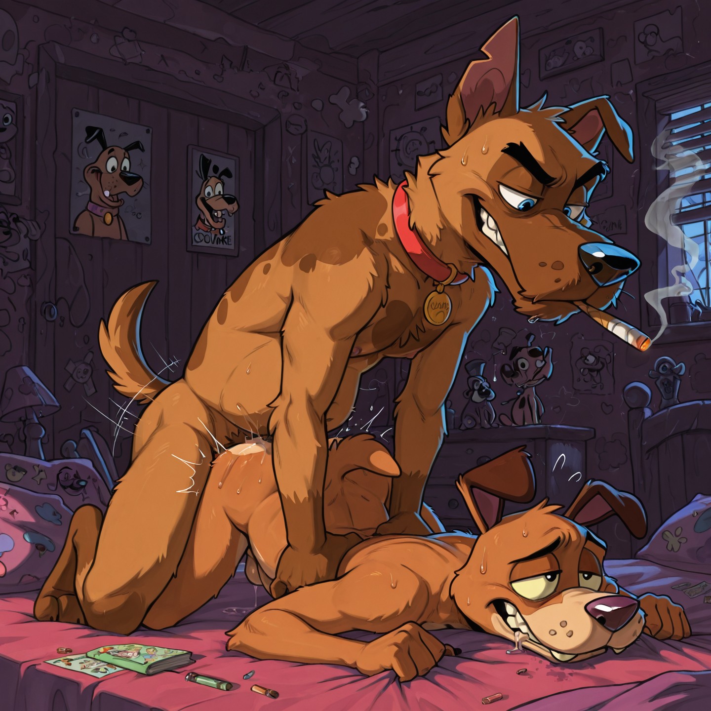 Courage the Cowardly Dog: Stoner Adventure Male_on_feral