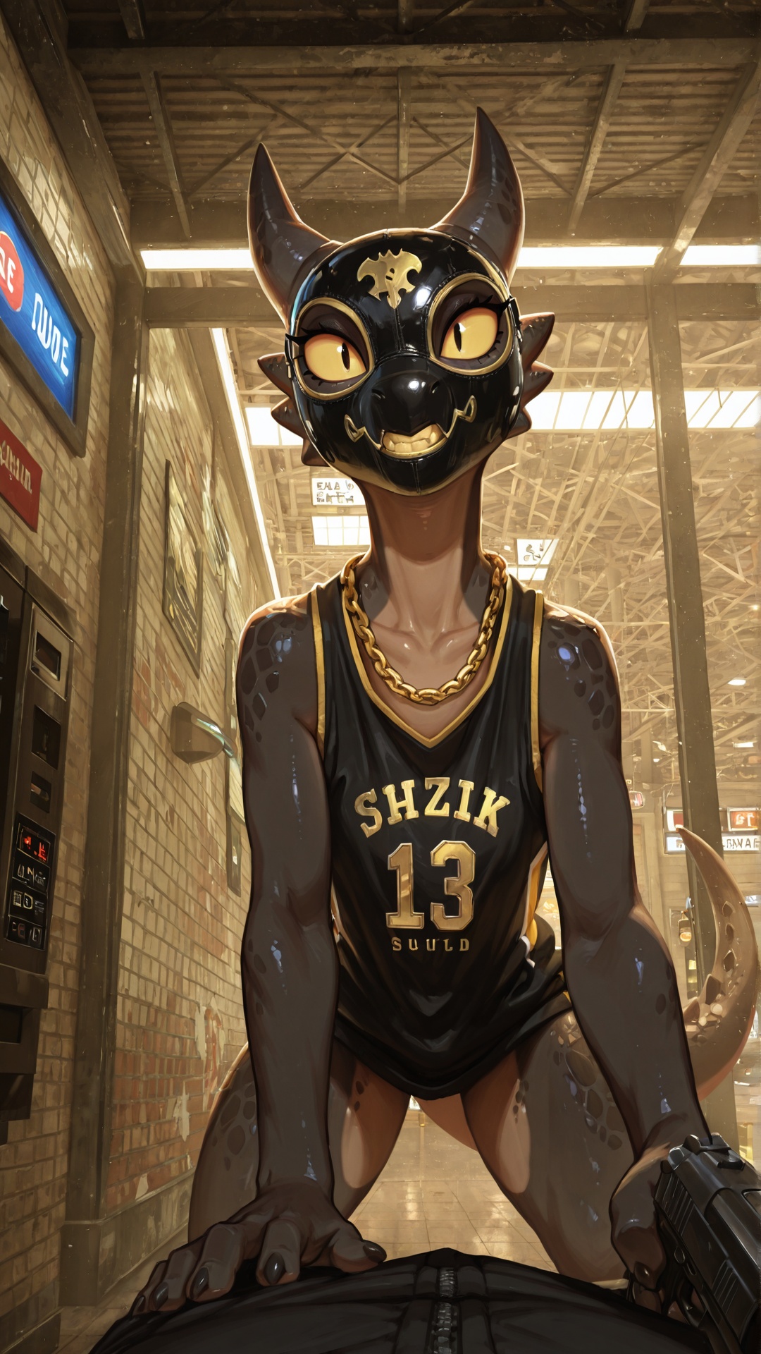 Kobold Thug Robbing Gas Station