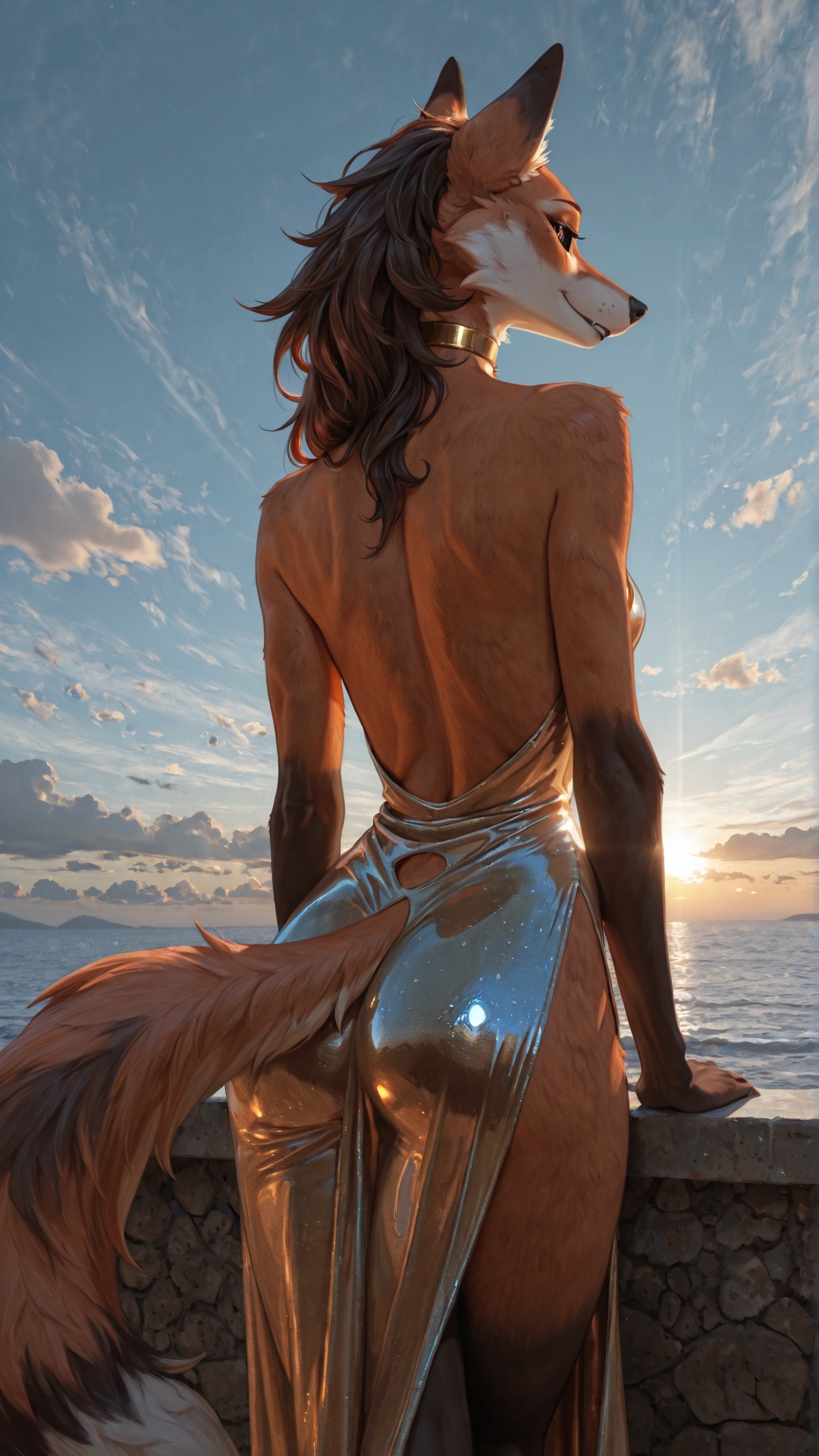 Maned Wolf in Mediterranean Dress by Seascape