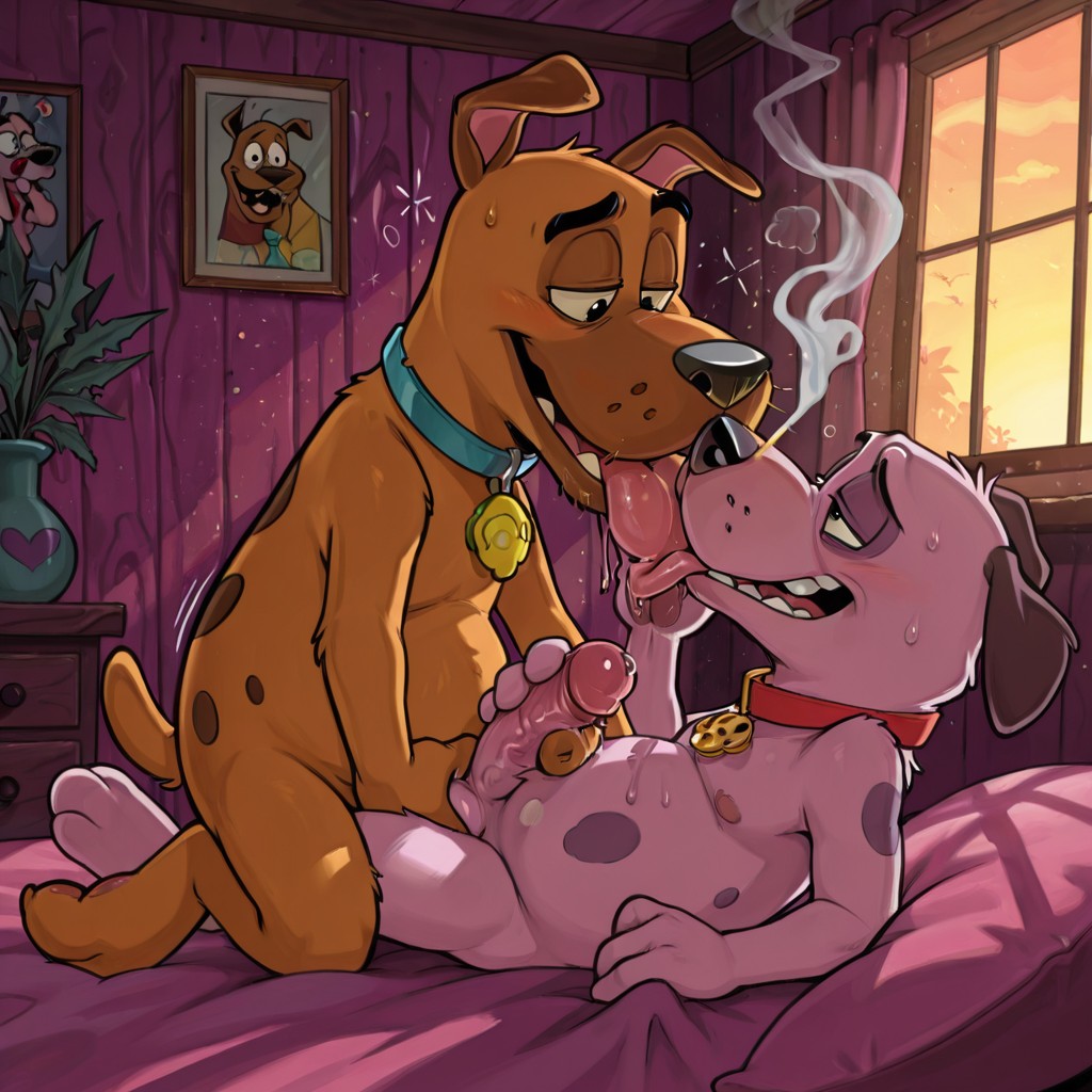Courage the Cowardly Dog Stoner Kissing