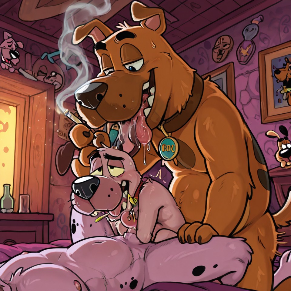 Courage the Cowardly Dog Stoner Portrait