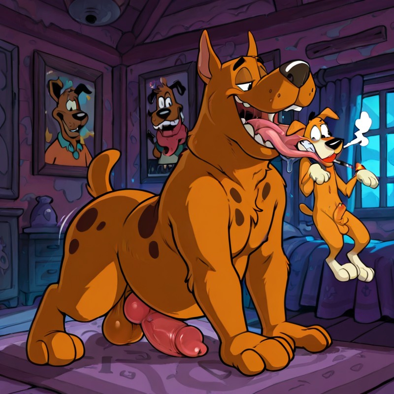 Courage the Dog: Stoned Anthro Canine