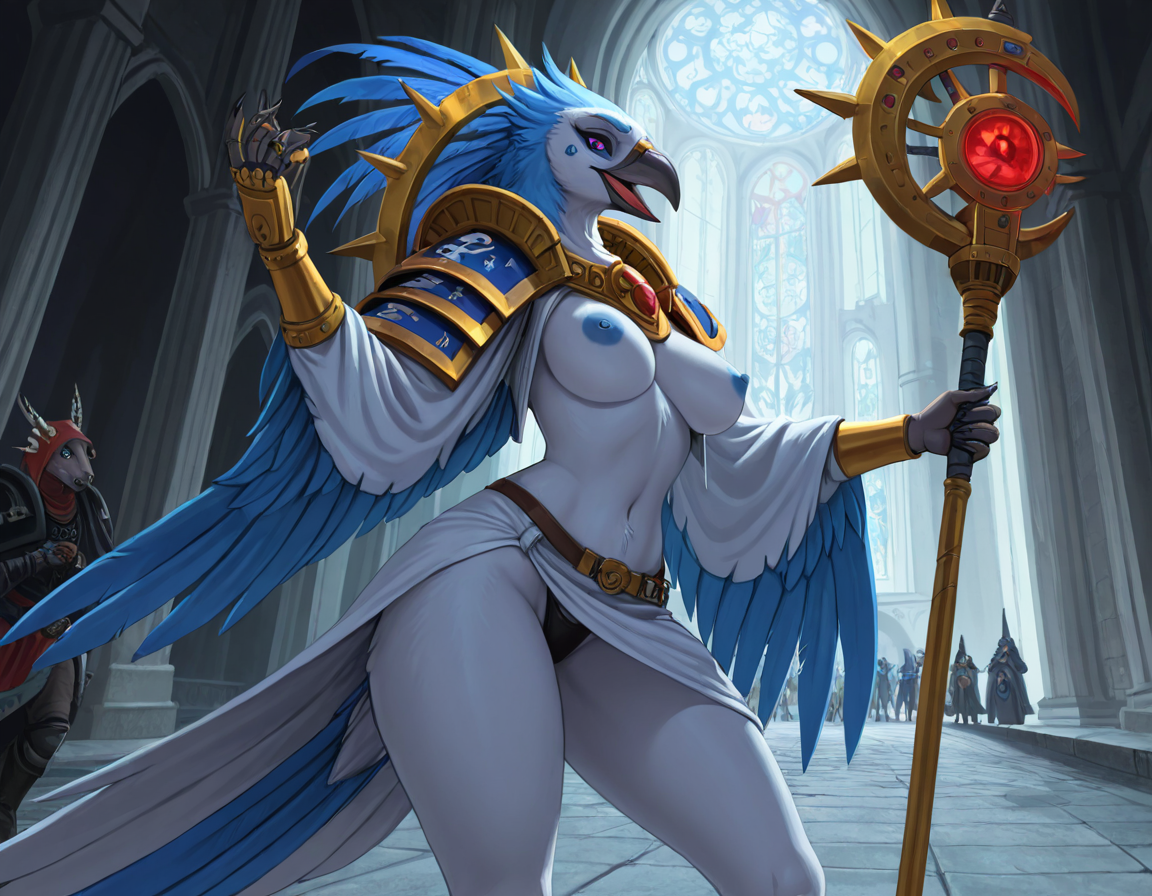 Tzeentch Lord of Change in Cathedral Dungeon