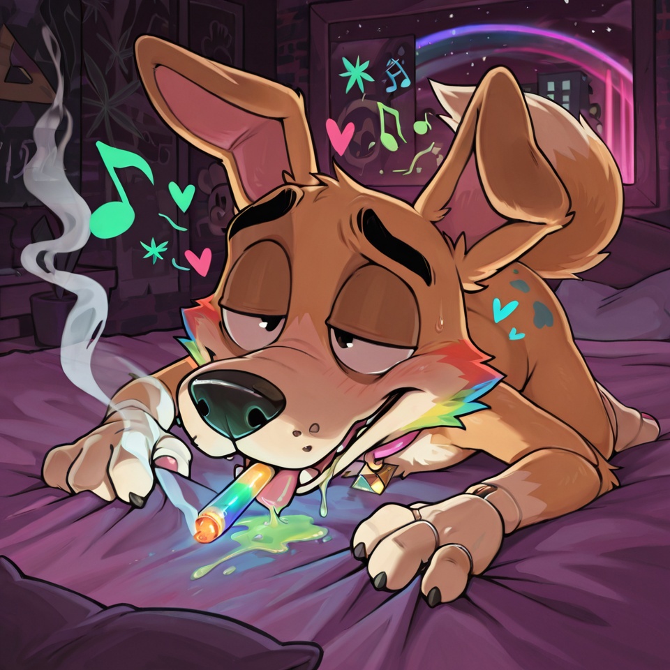 Courage the Cowardly Dog Furry Stoner Art