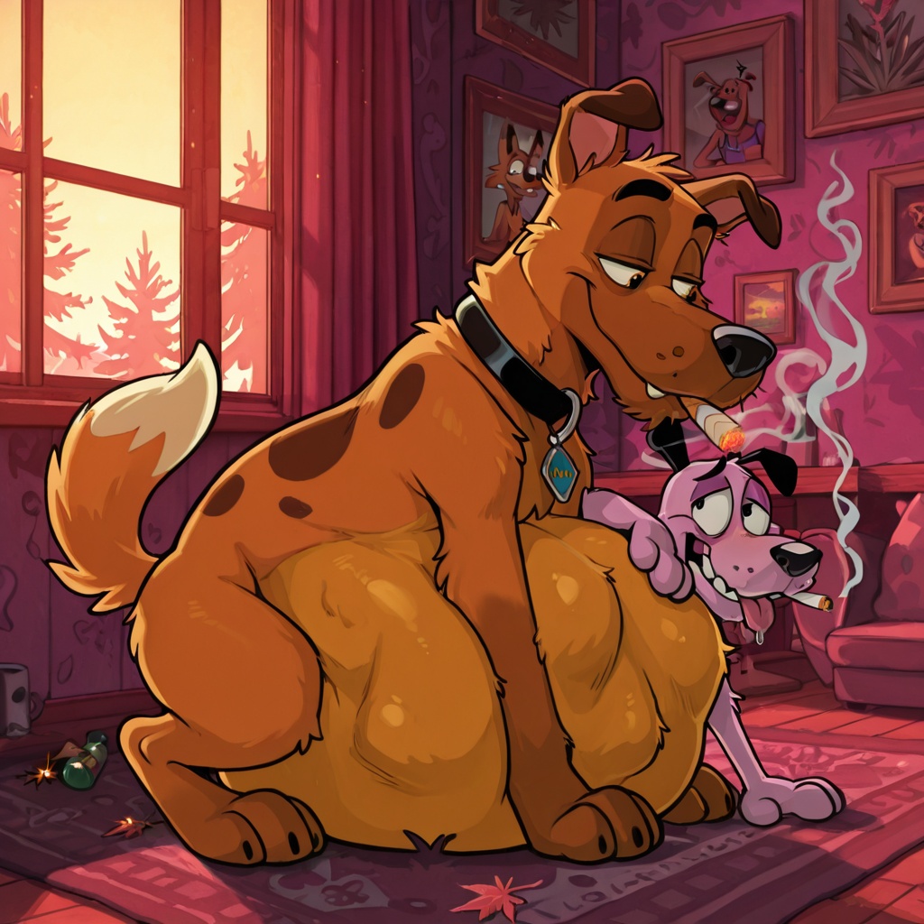 Courage the Cowardly Dog and Scooby Doo