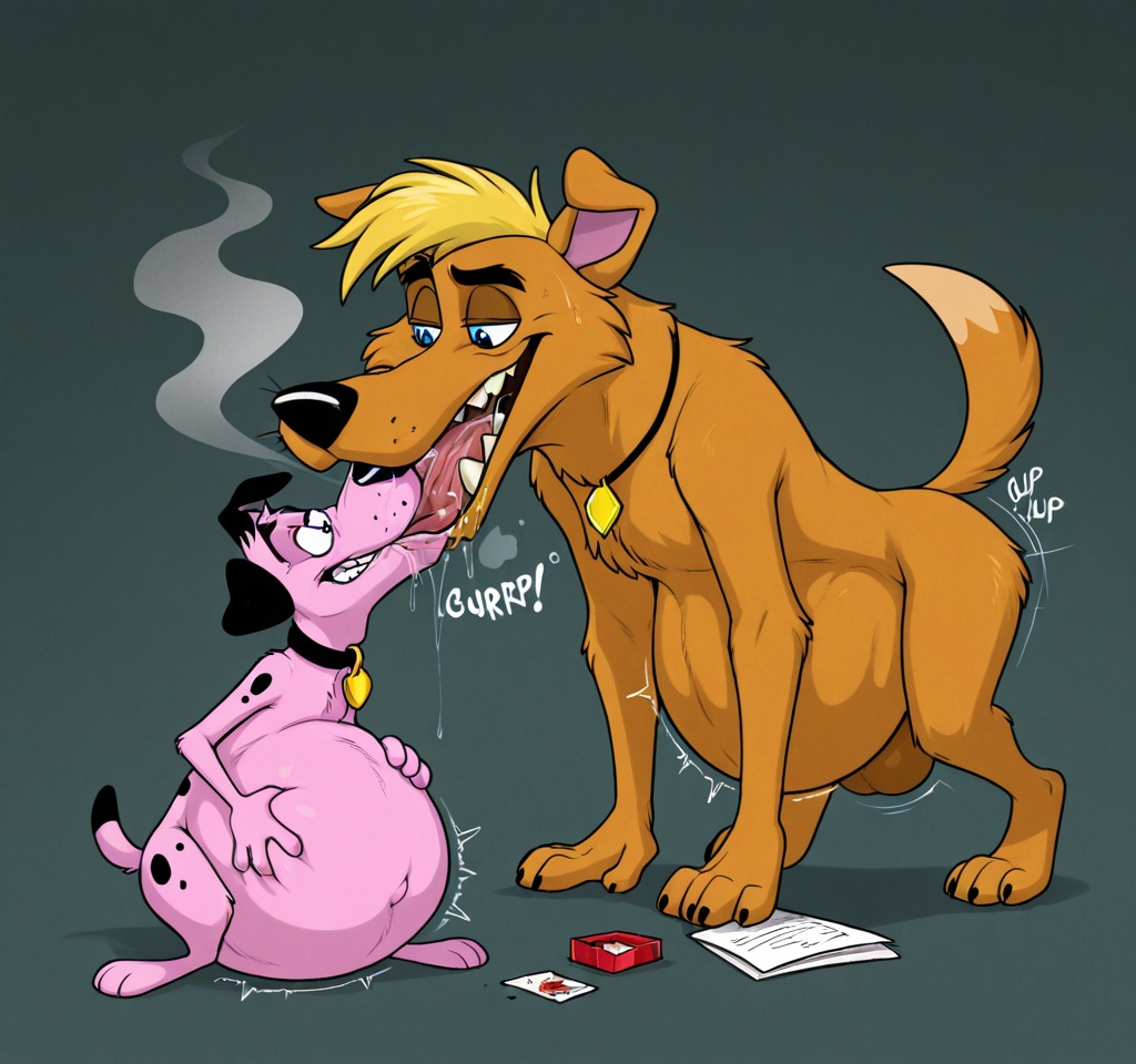 Courage the Cowardly Dog in Explicit Vore Scene