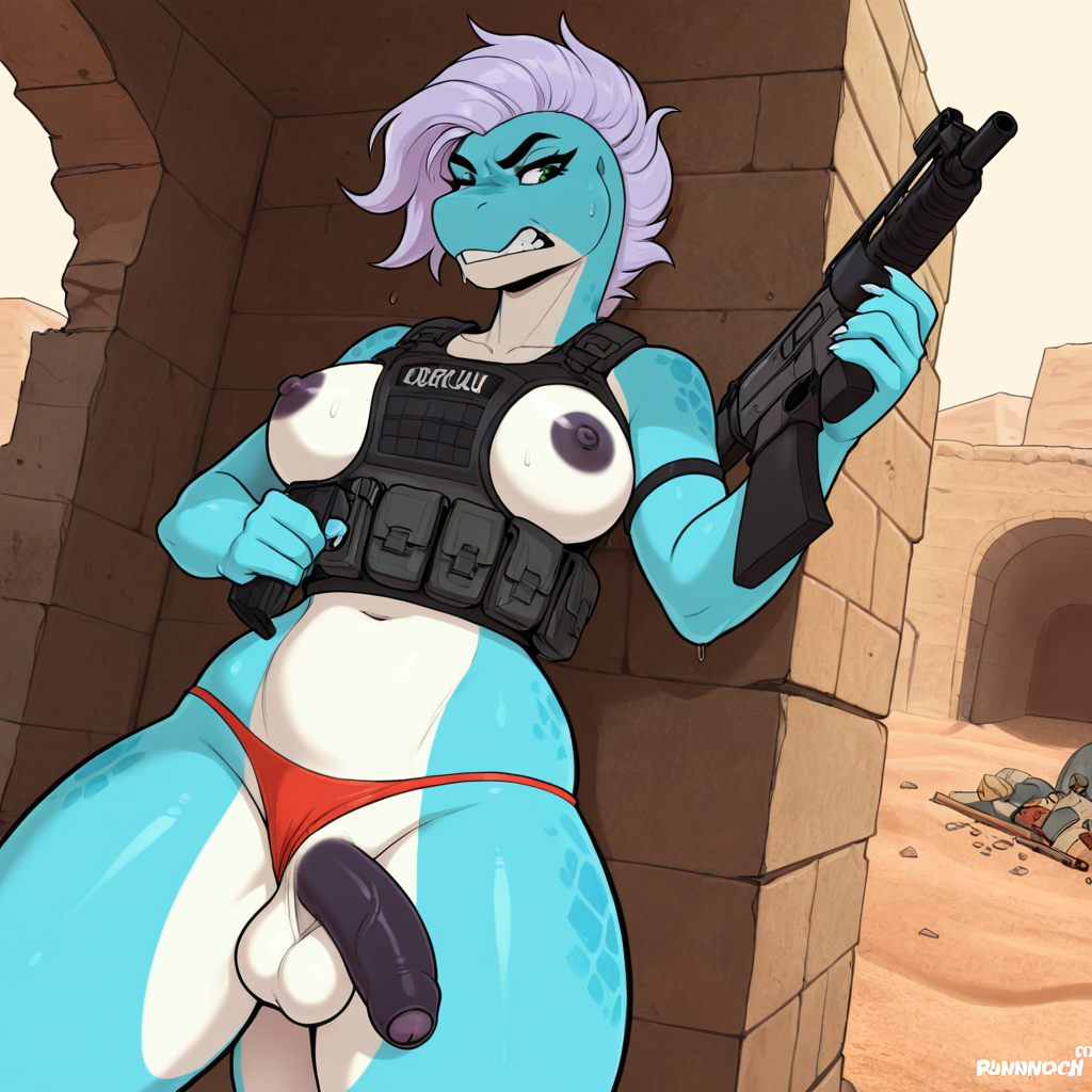Raptor Warrior in Desert Bunker
