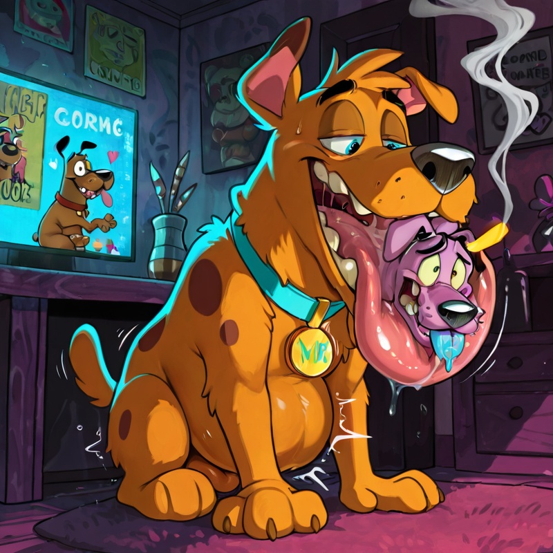Courage the Cowardly Dog in Wild Group Romp
