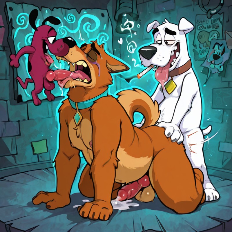 Anthro Dog-Fox-Wolf-Otter: Seductive Pose