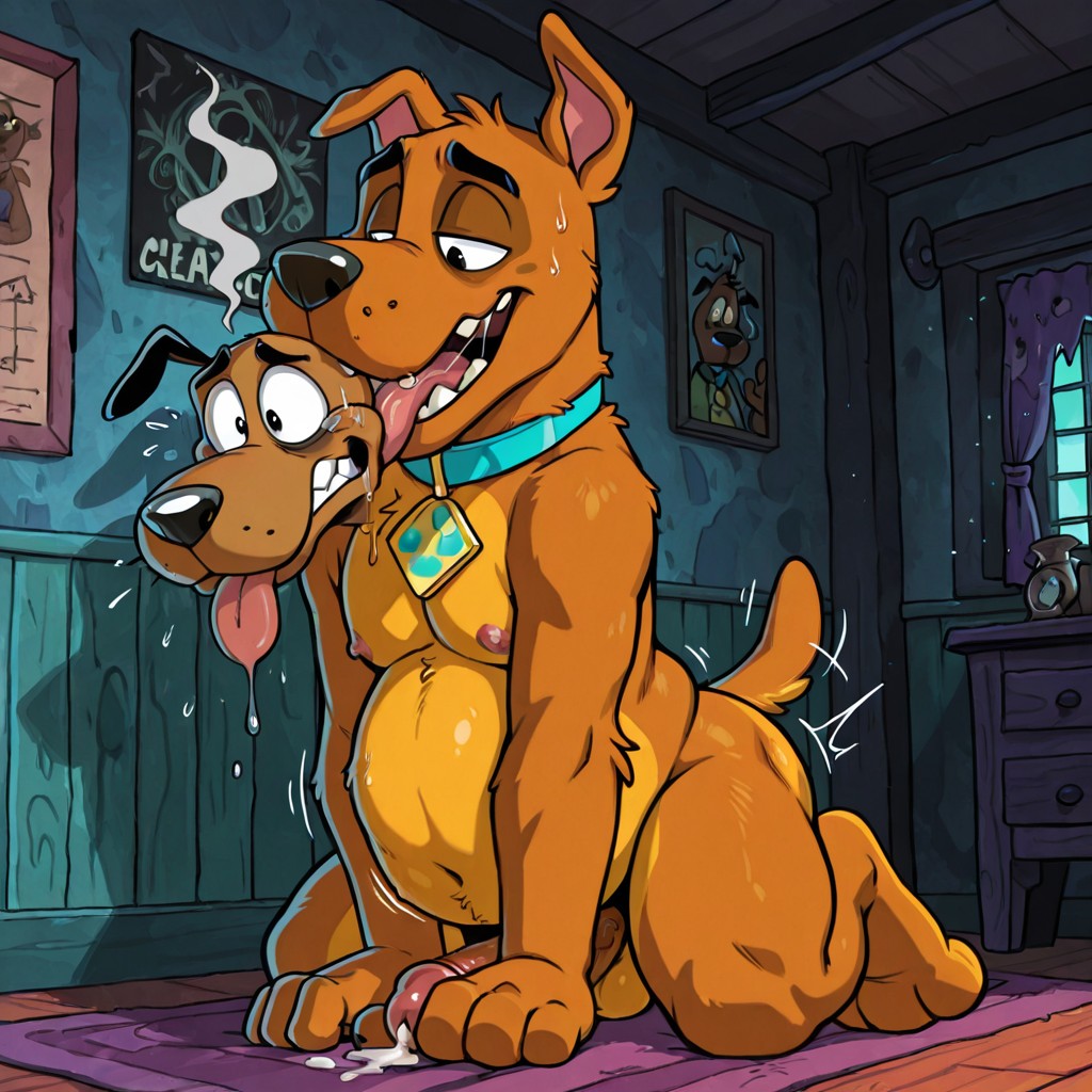 Scooby Swallows Courage Whole in a Cartoon Scene