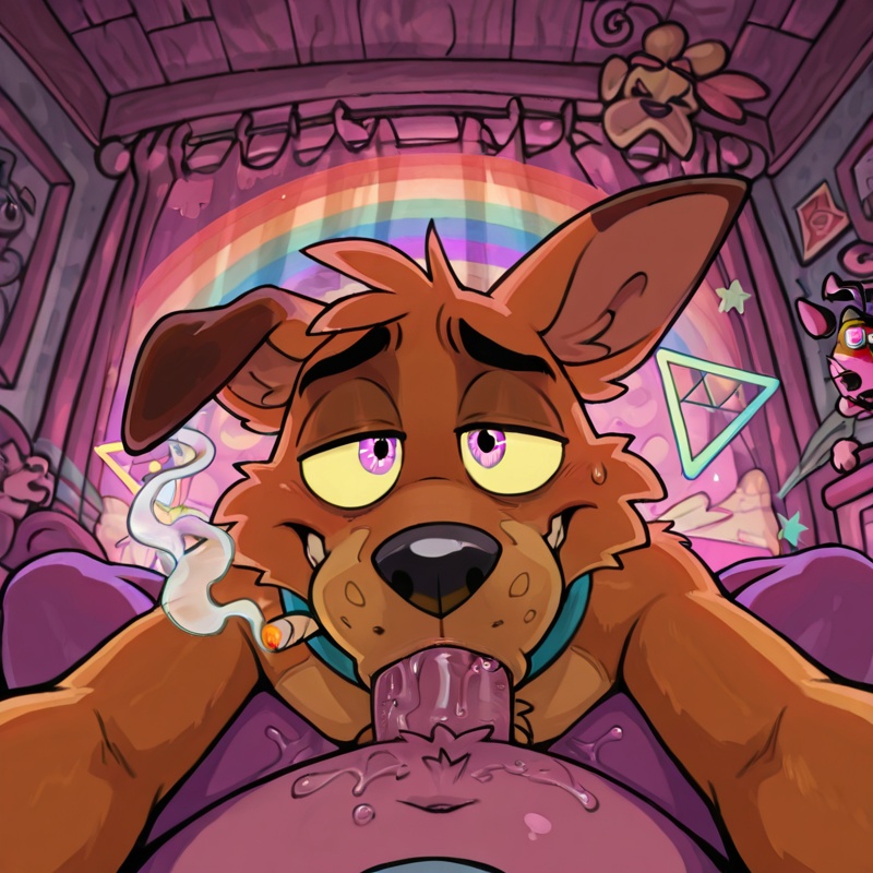 Courage the Cowardly Dog and Scooby Doo Romantic Embrace
