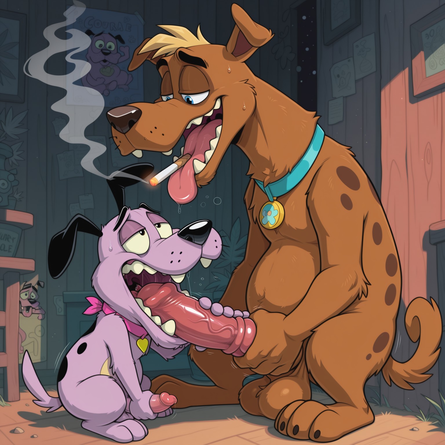 Courage the Cowardly Dog Stoner Fox Gay Male