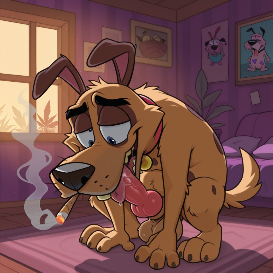 Courage the Cowardly Dog: Stoner Toon Enjoying Nature