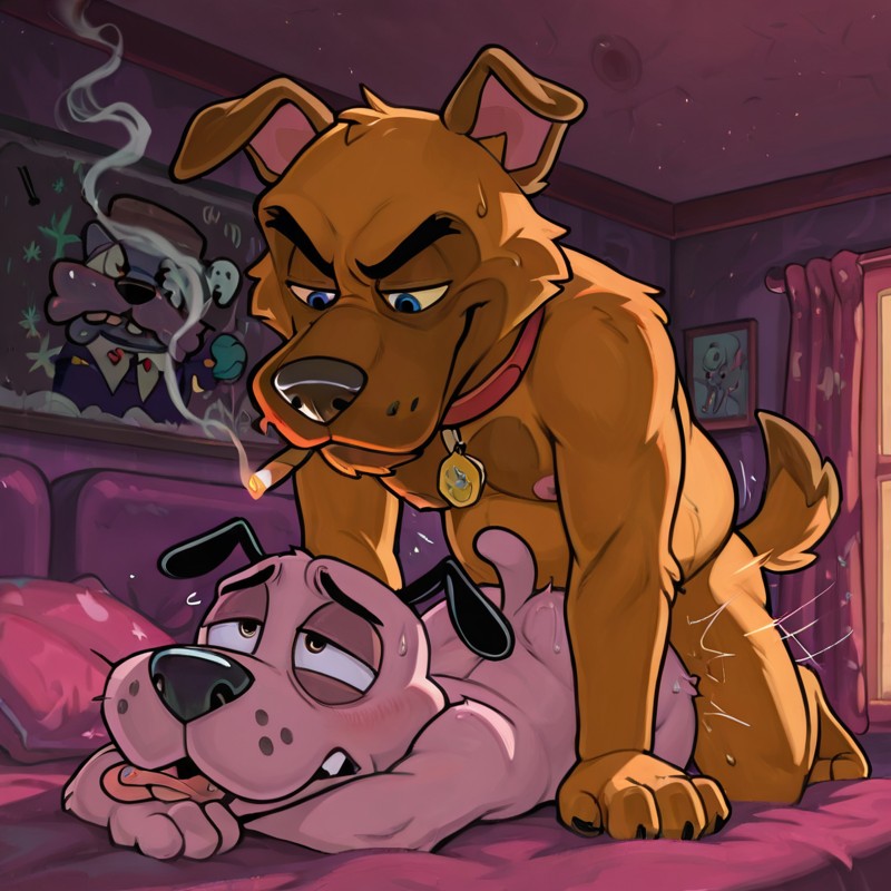 Courage the Cowardly Dog Anthro Portrait