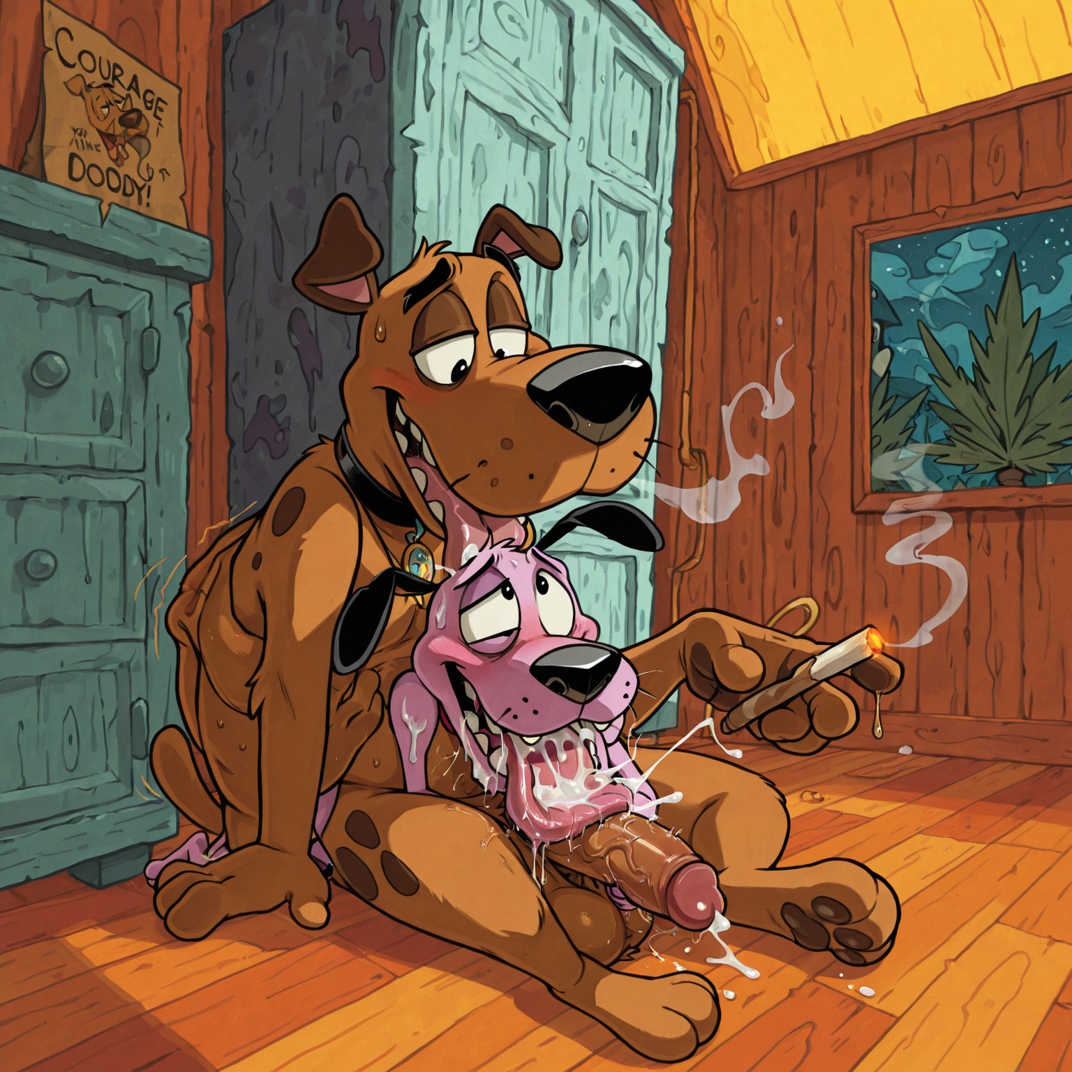 Cowardly Dog Stoner Seduction