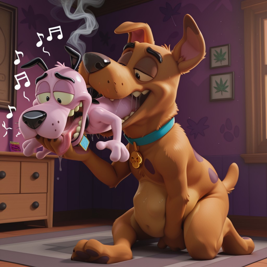 Courage the Cowardly Dog Stoner Adventure Solorealistic