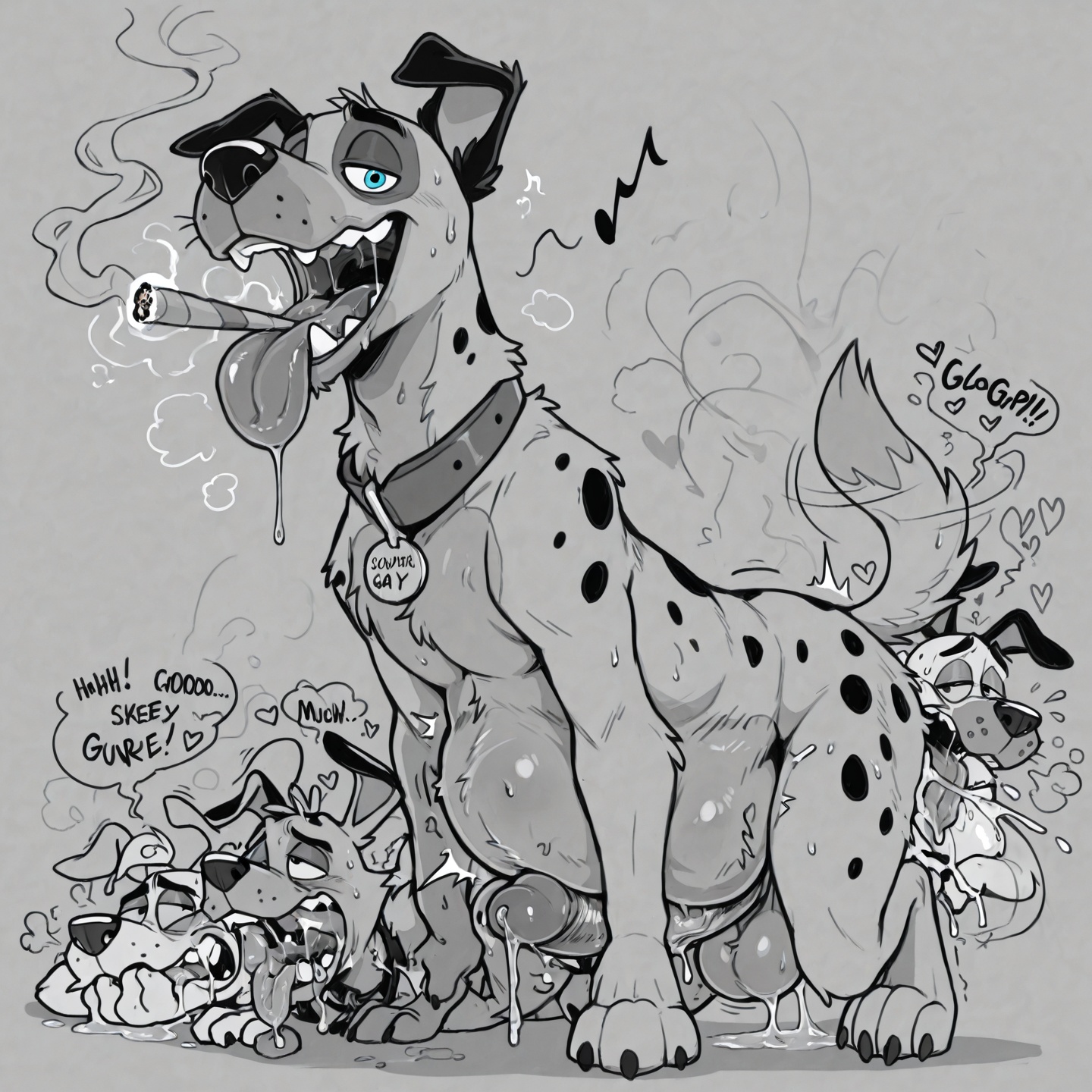 Courage the Cowardly Dog Trio Vore Orgy