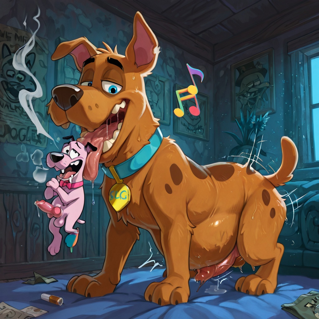 Courage the Cowardly Dog: Neon Party Romance