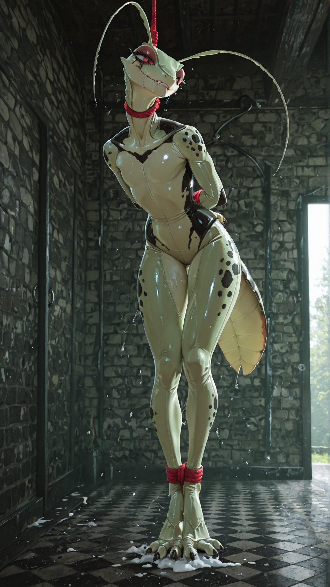 Mantis Raptor Hybrid in Restraints