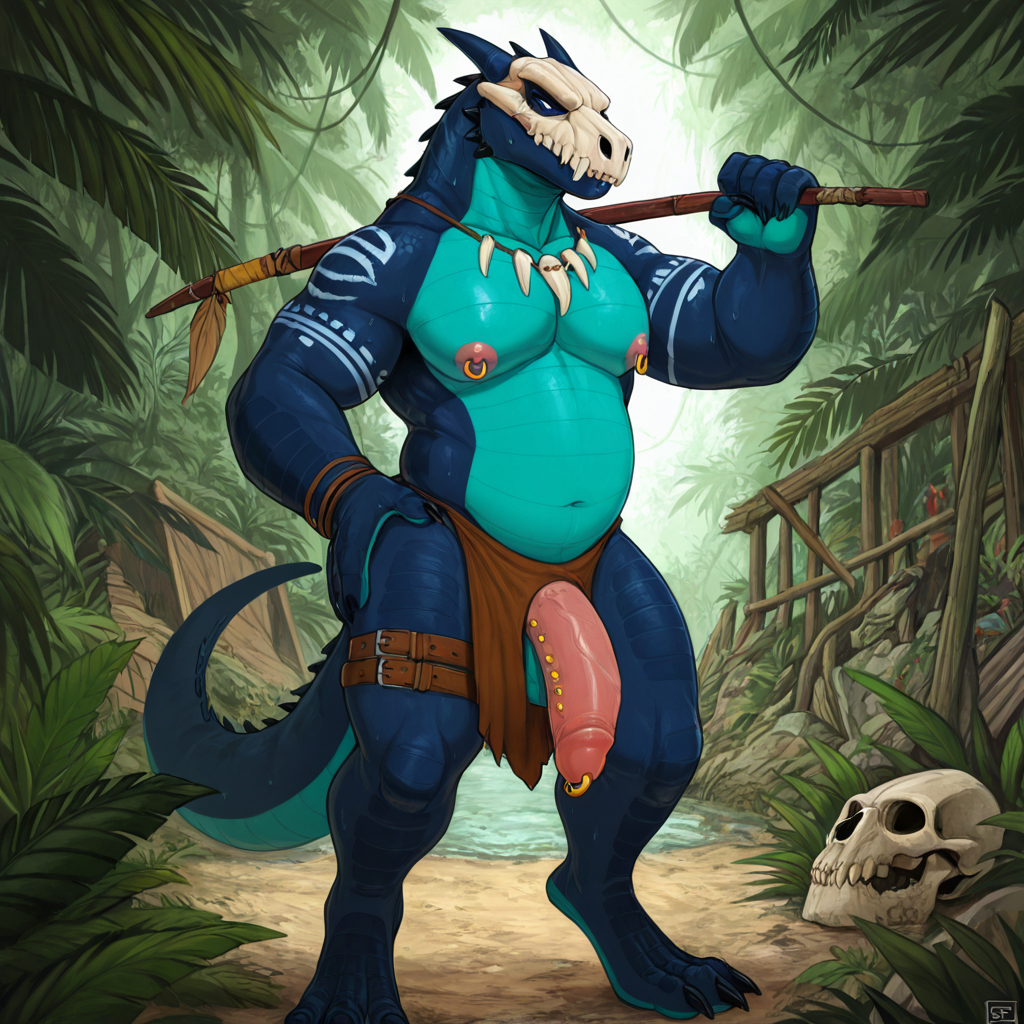 Mysterious Dragon in Jungle Ruins