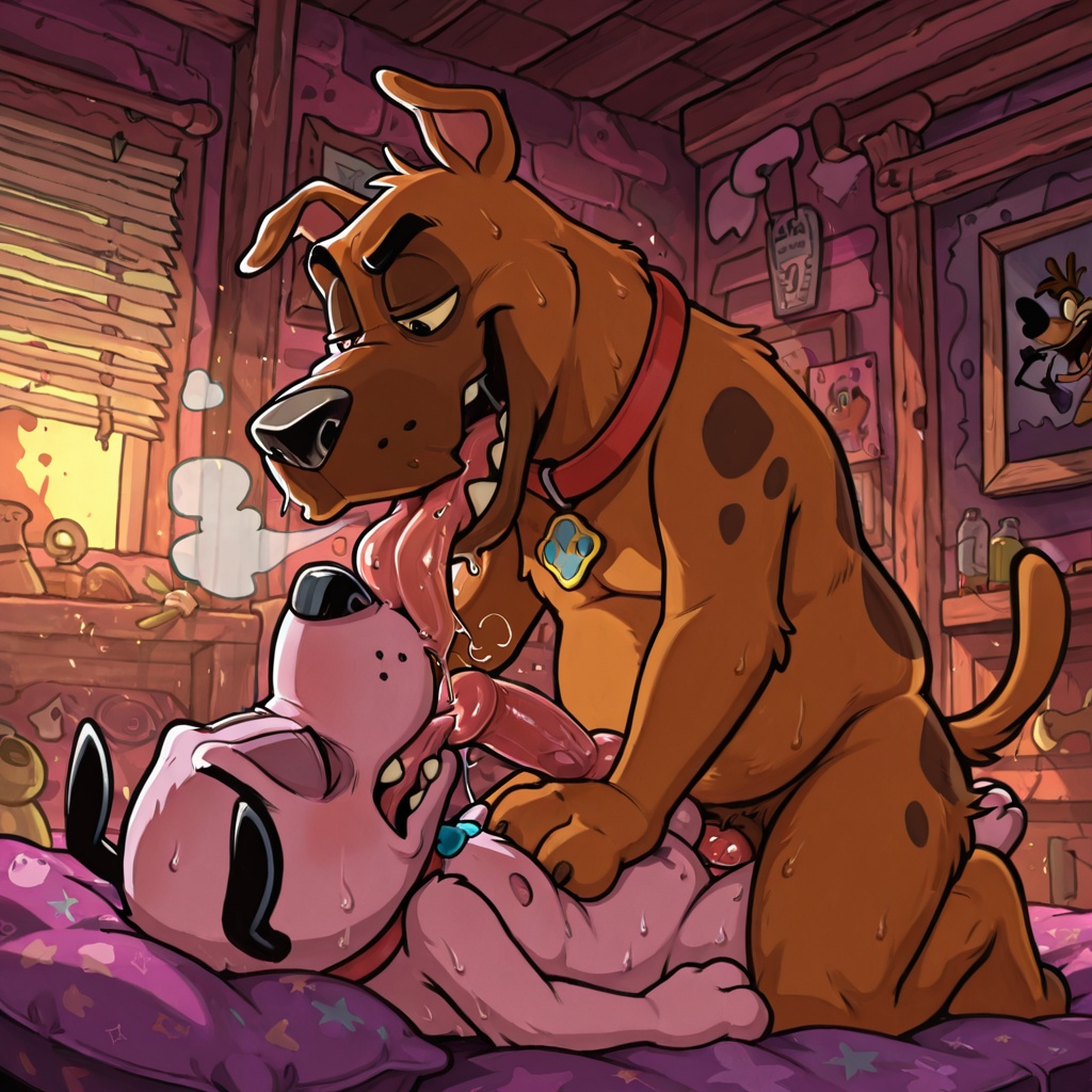 Courage the Cowardly Dog in Stoned Scooby-Doo Adventure