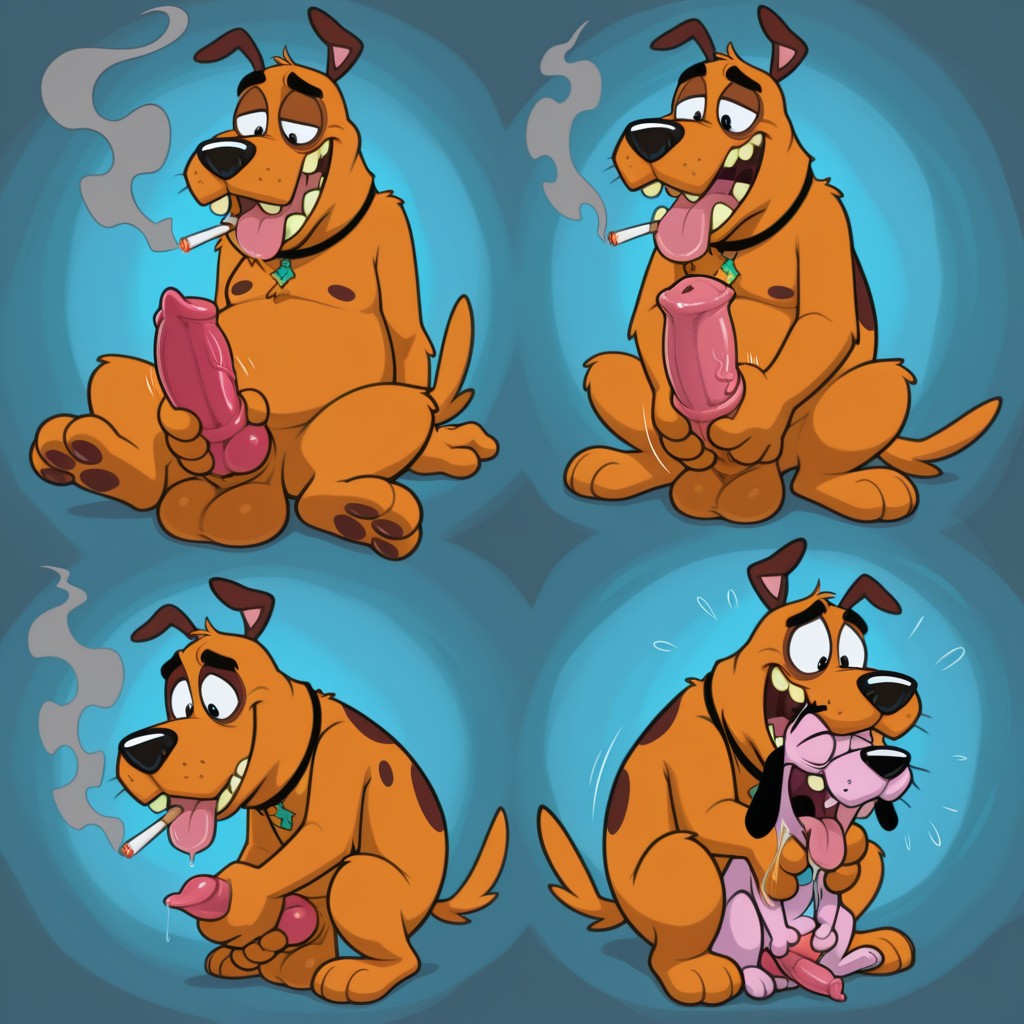 Courage the Cowardly Dog: Stoner with Marijuana