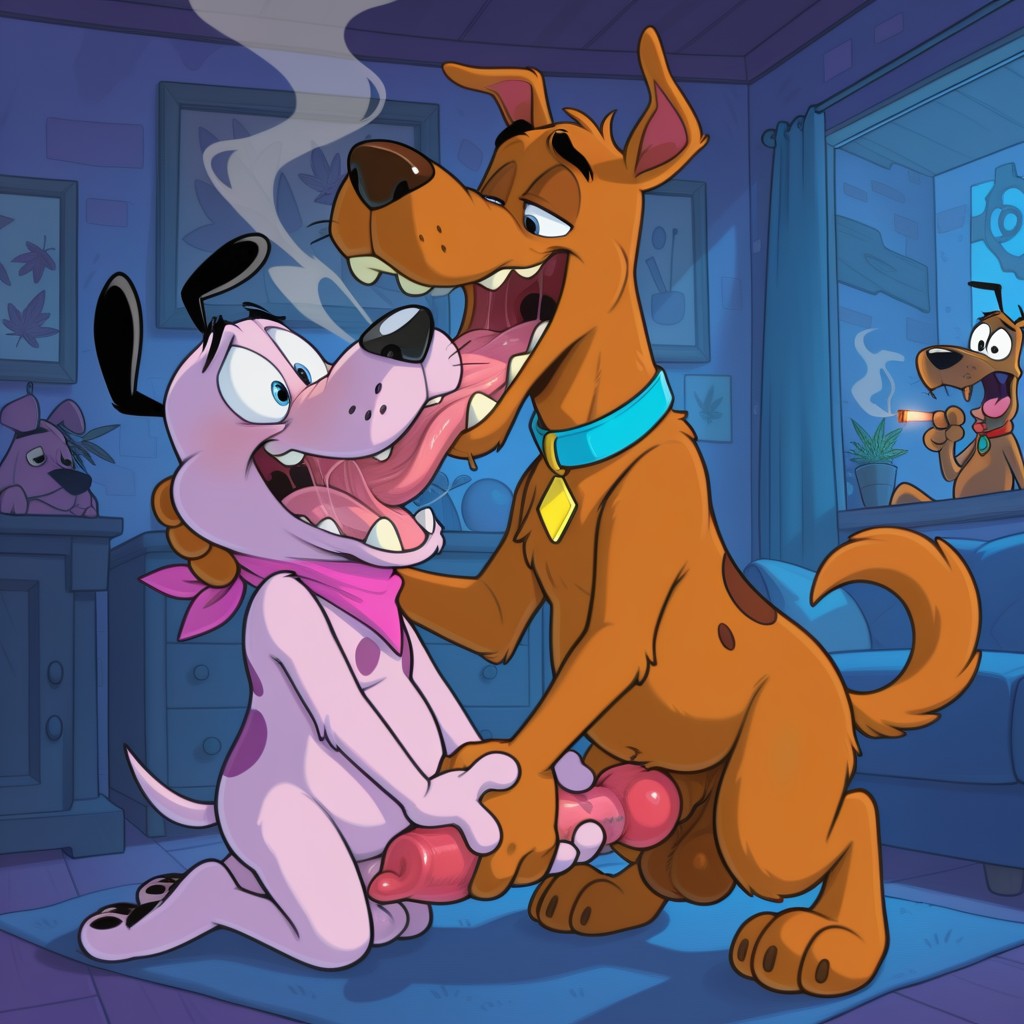 Courage the Cowardly Dog Stoner Portrait