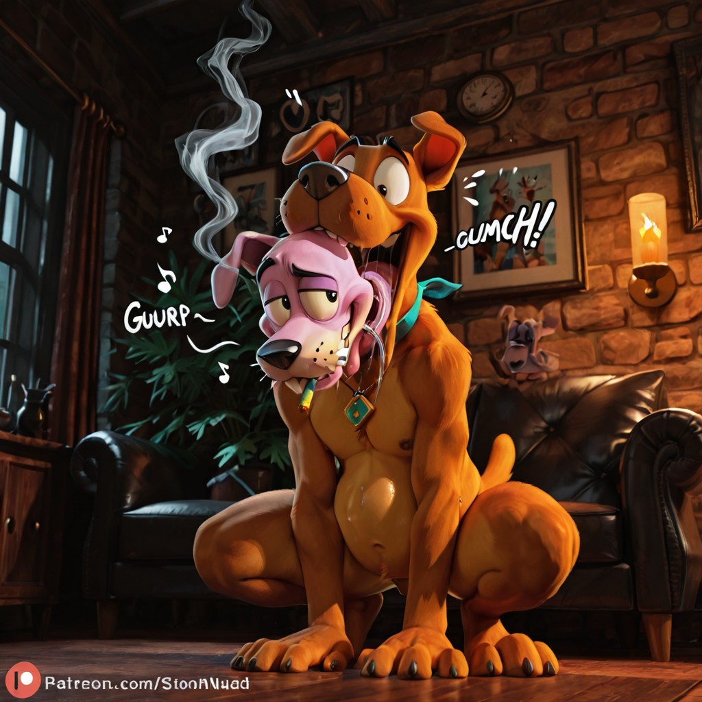 Courage the Cowardly Dog: Stoned and Swallowing