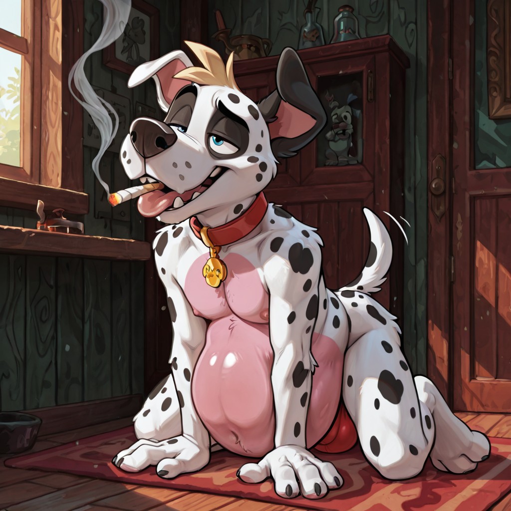 Anthro Courage the Cowardly Dog