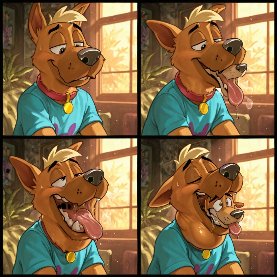 Stoned Furry Duo in 90s Comic Scene