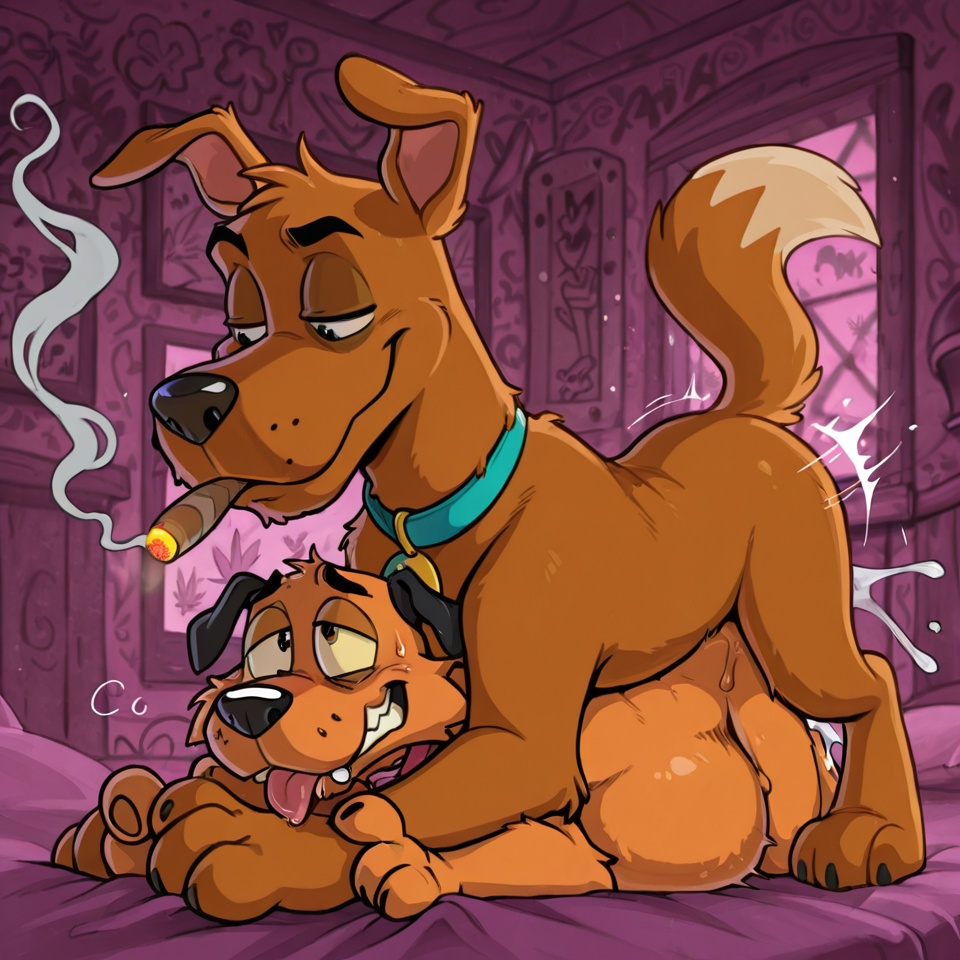 Courage the Cowardly Dog and Scooby-Doo Stoned