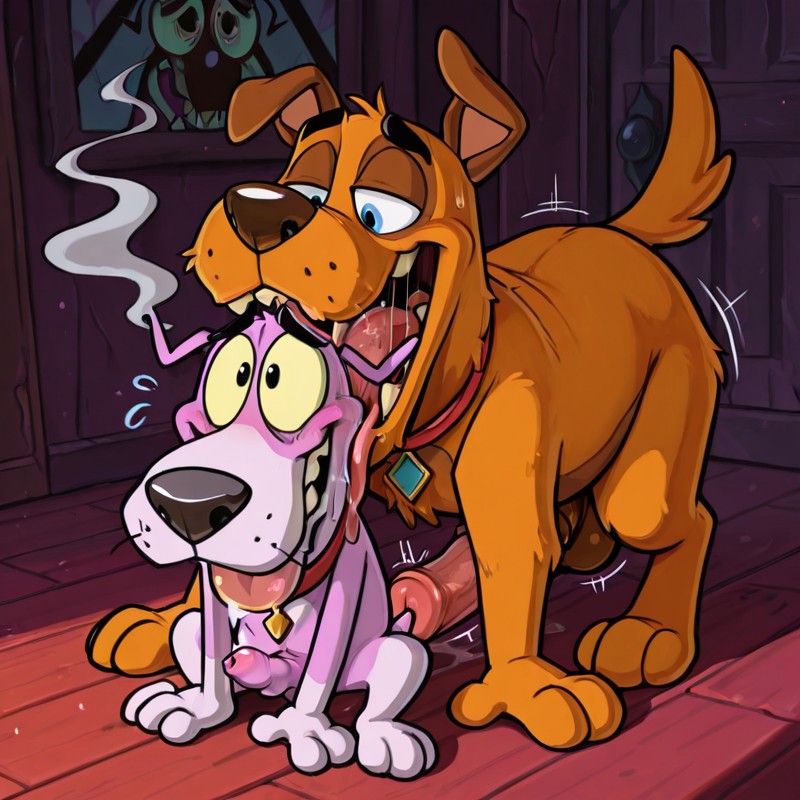 Courage the Cowardly Dog Cartoon Character