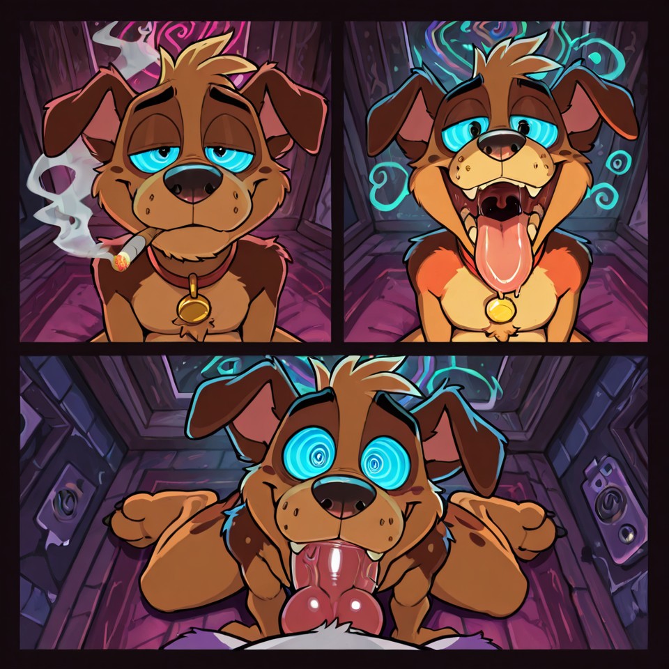 A Stoner Furry in Rainbow Glow