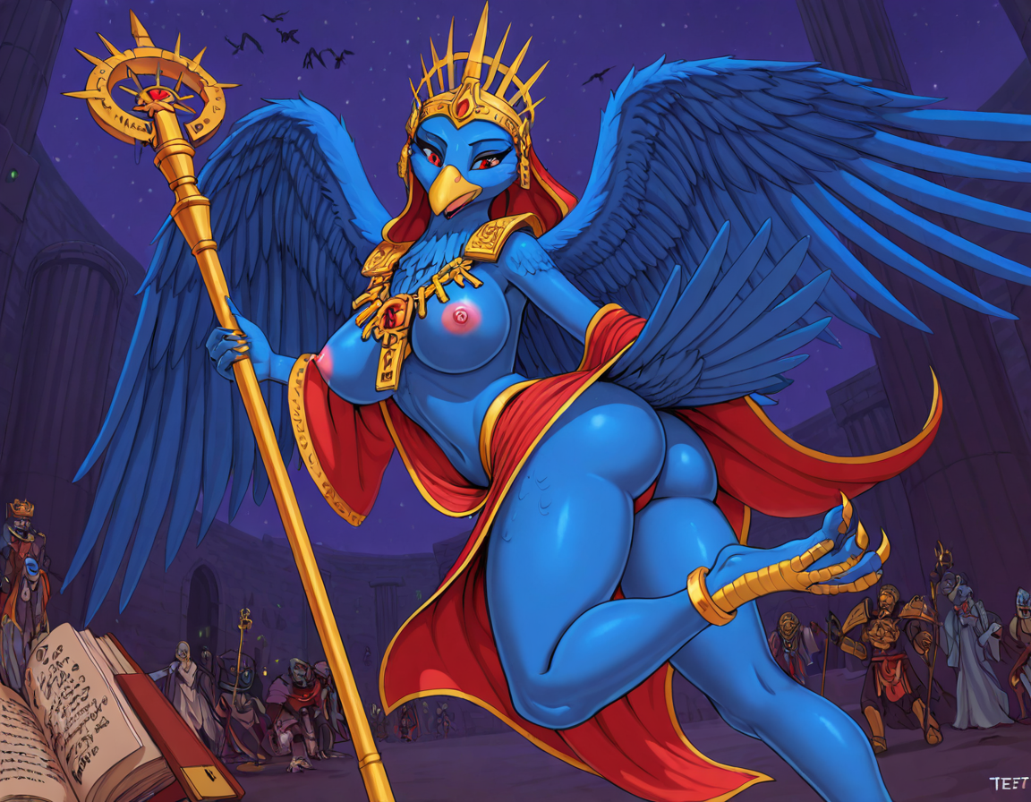 Majestic Avian Lord of Change in Labyrinth