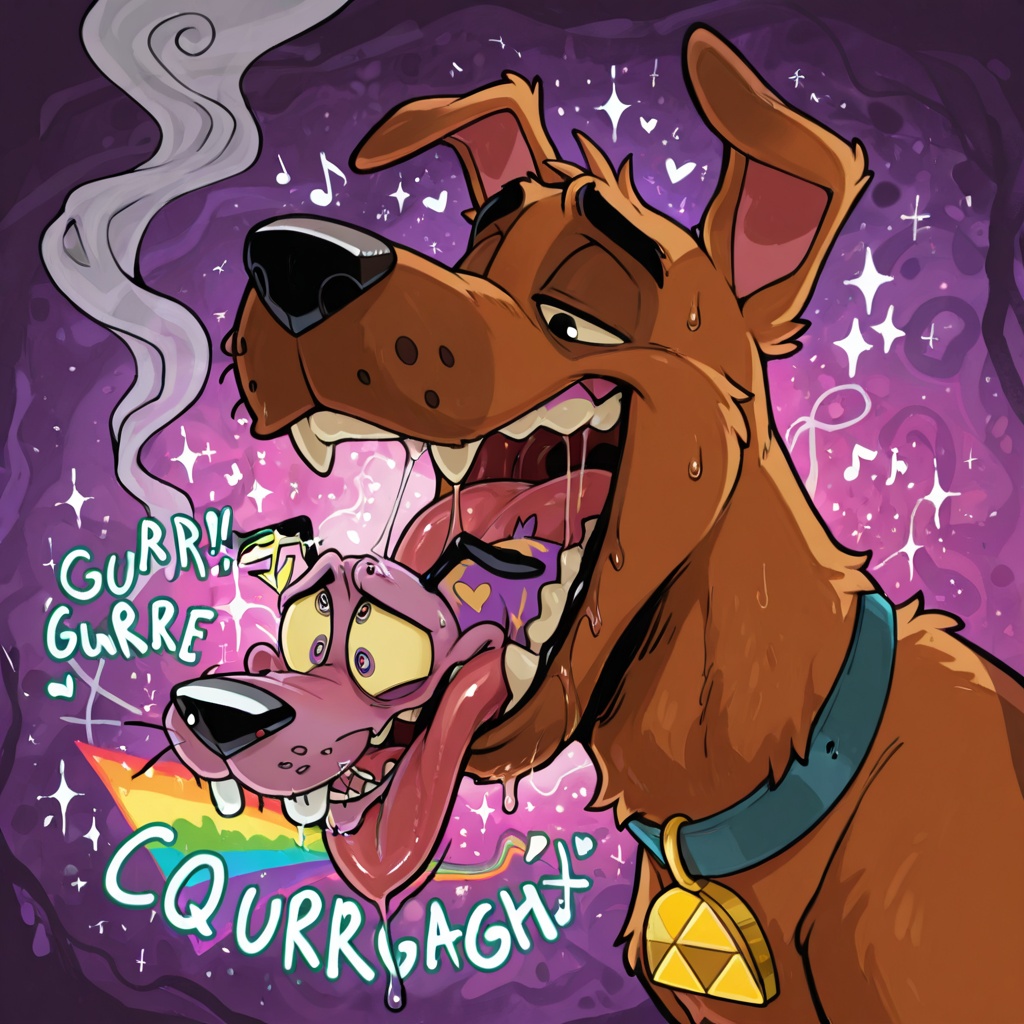 Courage the Cowardly Dog in Romantic Stoner Scene