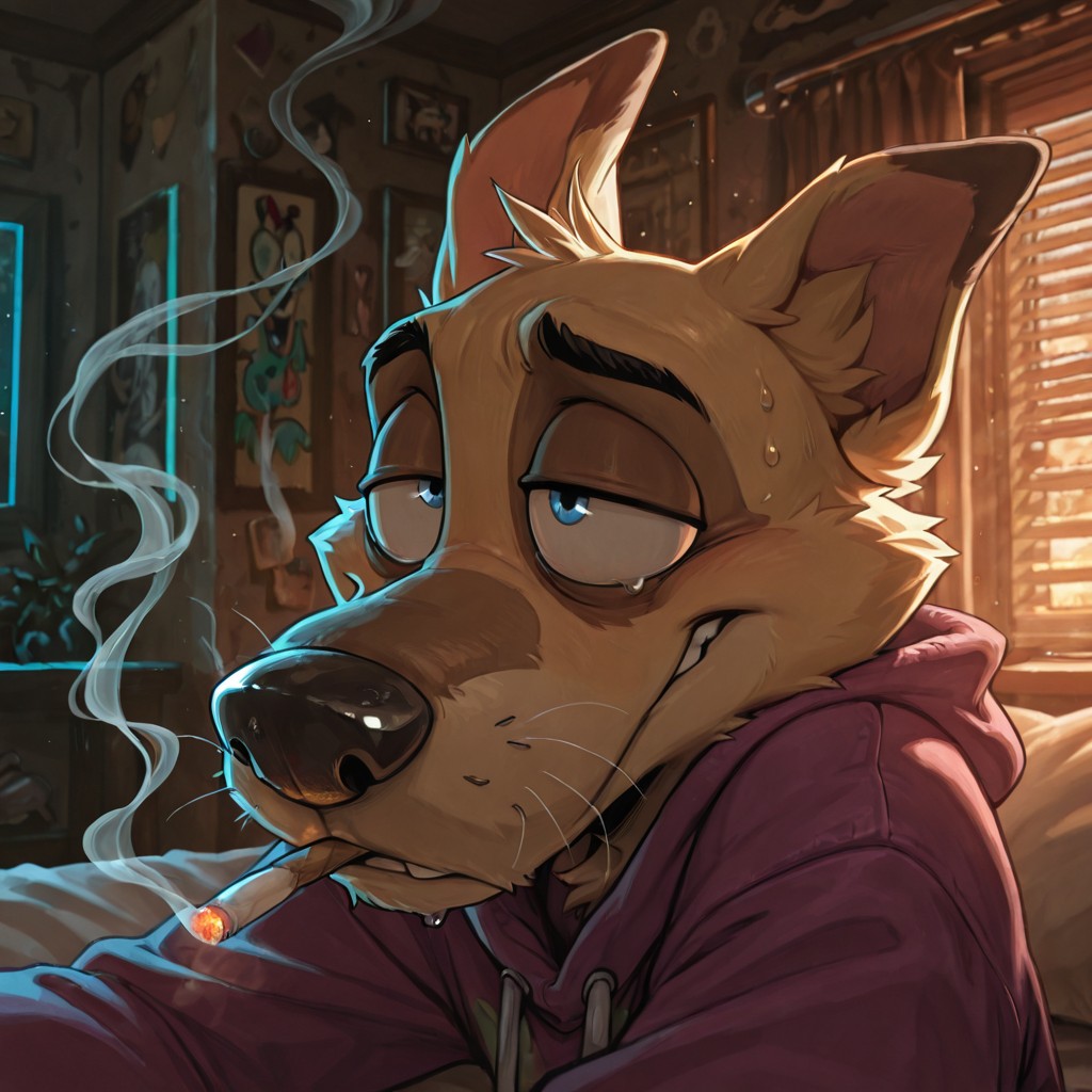 Courage the Cowardly Dog: Stoned Toony Character