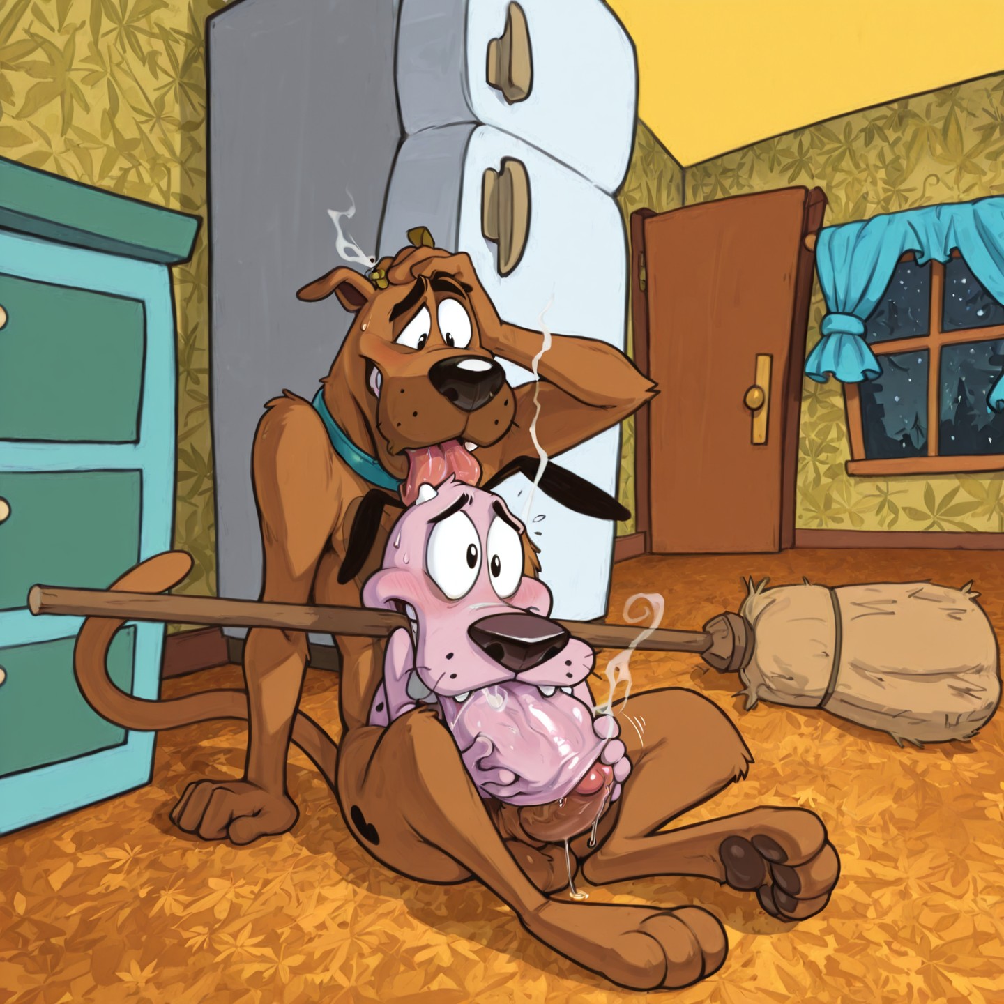 Courage the Cowardly Dog Stoner Adventure Toony