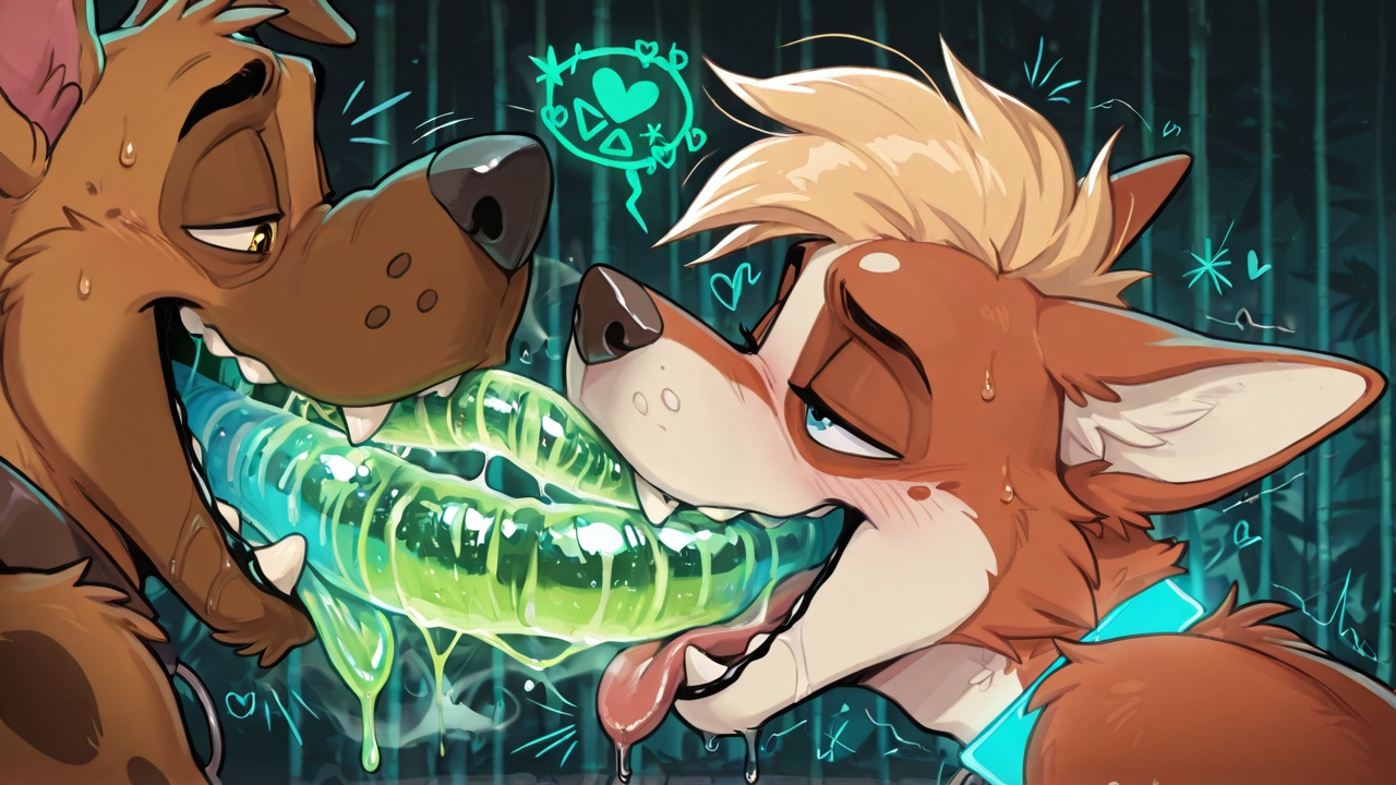 Hypnotic Rainbow Swirls and Anthro Romance
