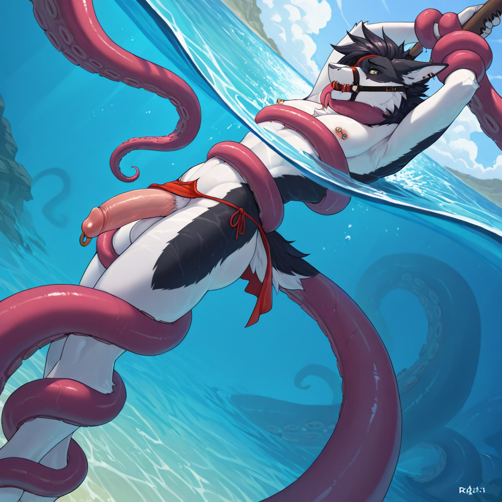 Sergal Male Captured by Giant Octopus